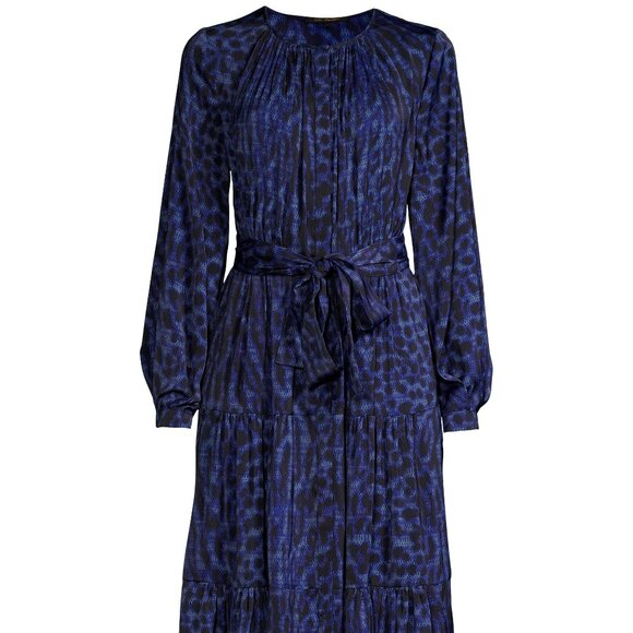 Kobi Halperin Poppi Printed Midi-Dress Xx-large Sapphire Multi - Picture 1 of 3